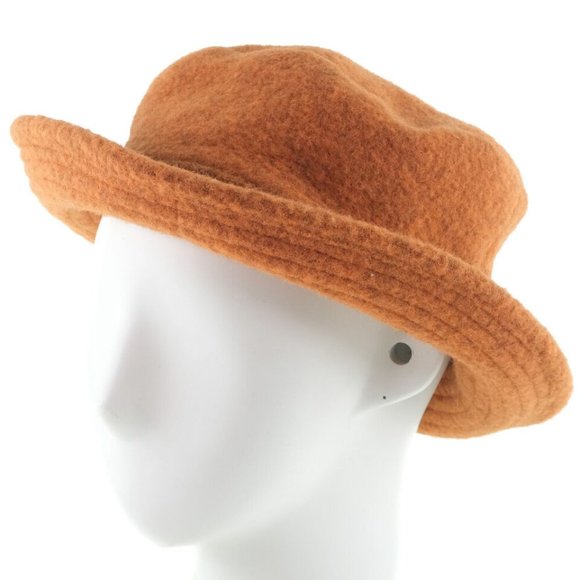 HERMES hat Orange wool/Nylon Women